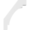 Ekena Millwork 4-in. W x 26-in. D x 34-in. H Merced Architectural Grade PVC Knee Brace BRCP04X26X34MRC - alternate 4